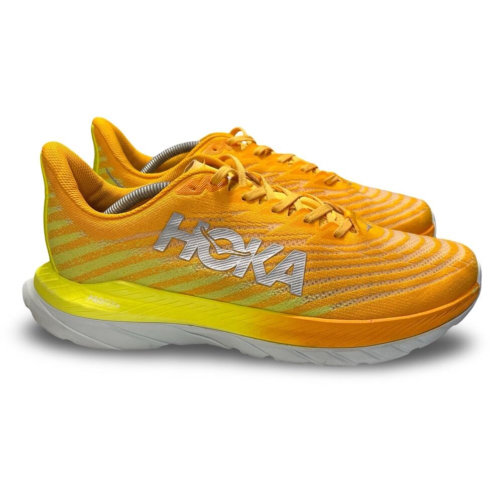 Hoka Mach 5  Men’s Running Shoes Size 12 Radiant Yellow Lightweight Athletic